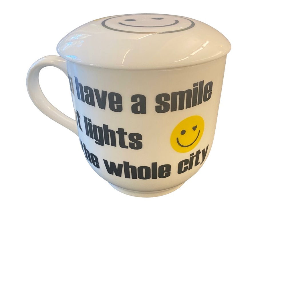 Brand New You Have A Smile That Lights Up The Whole City Coffee Mug with Lid